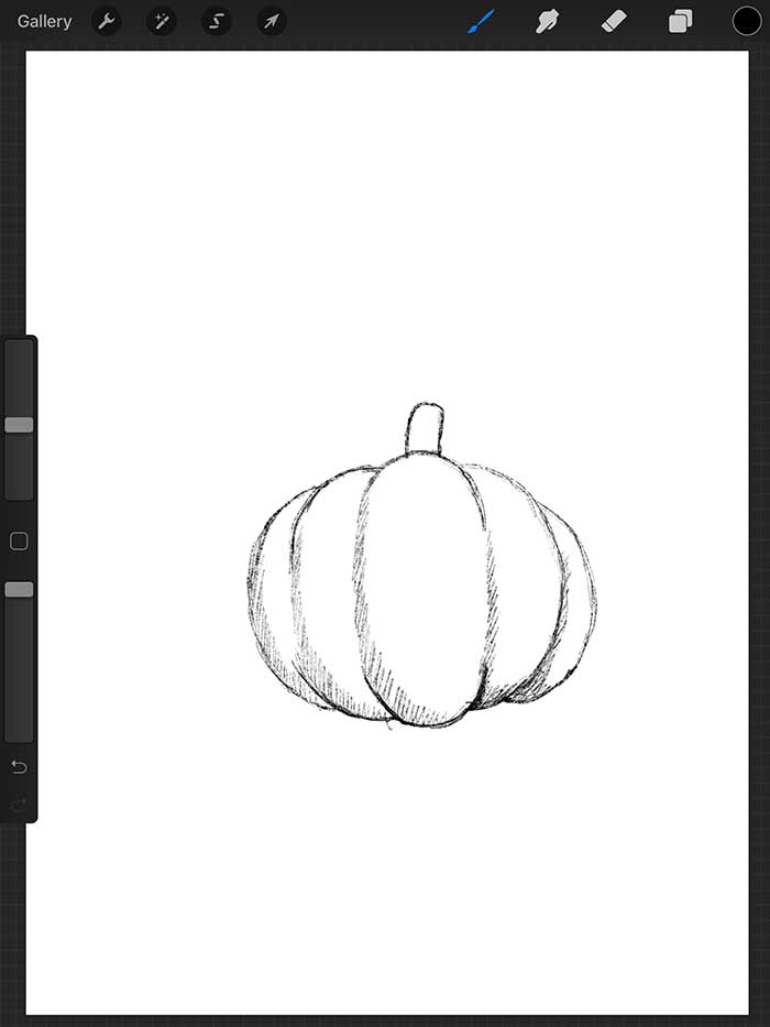 Step 4 - Shade the Pumpkin