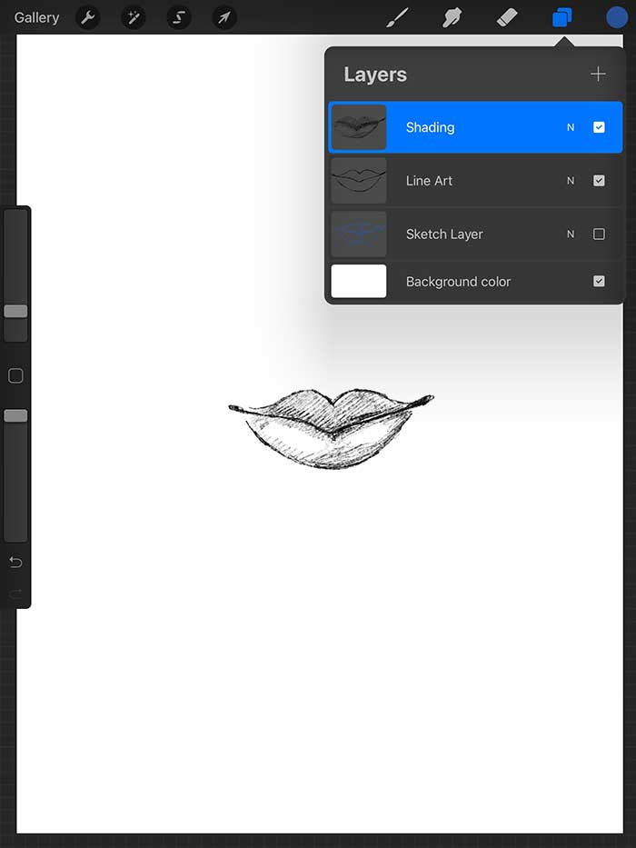 How To Draw Lips All Layers